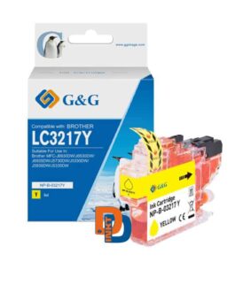 G&G inktcartridge | Brother LC3217Y | Geel